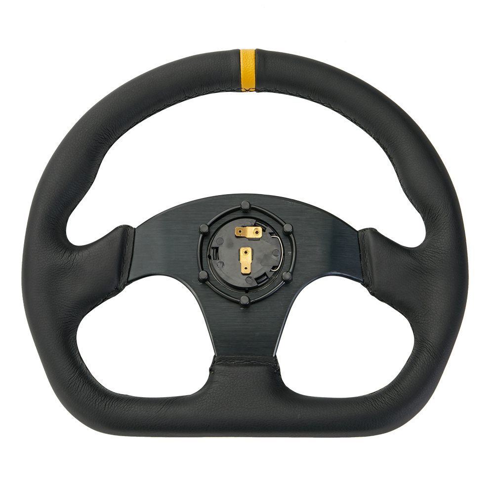 Racing Rally Sport Flat Drift sim Steering Wheel Suede Leather 325mm Black Pro volante deportivo universal