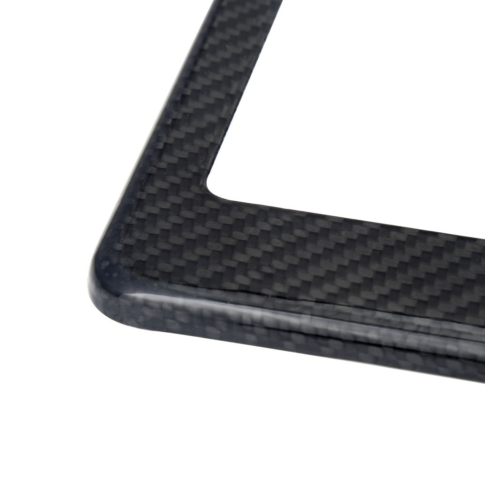 Car Accessories 2023 JDM Real Carbon Fiber License Plate Frame