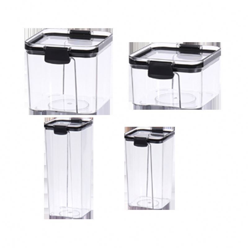 Wholesale Plastic Clear Box Containers Transparent Airtight Food Storage Containers Set with Lock