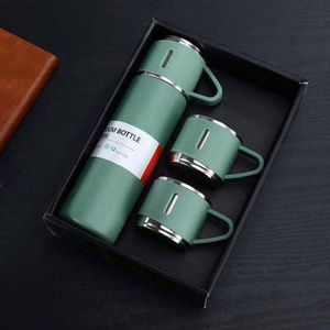 304 Stainless Steel Business Double Wall Vacuum Flask Thermos Cup 500ml Water Bottle For Gift Box Set