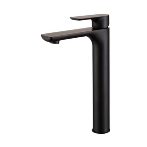 Good Price CUPC Deep Luxury Black Faucets Bathroom Sink For Matte Black Vessel Sink Modern Bathroom Faucet