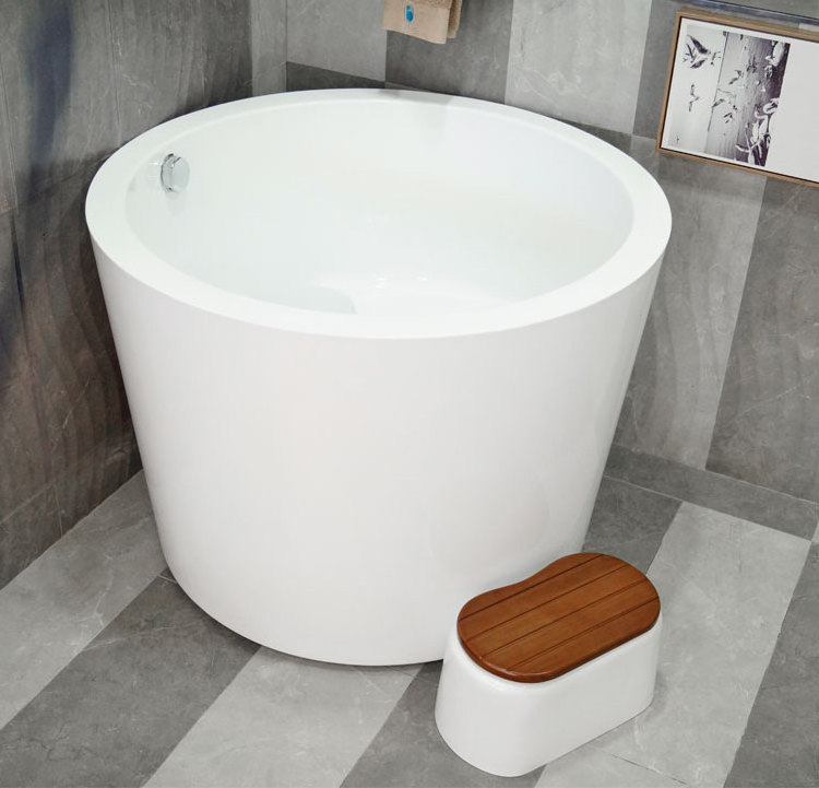 Sanitary ware acrylic bathtub bathroom japanese soaking tub