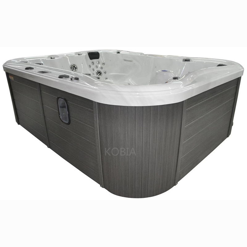 Bathtub wholesale 8 person hot tub above ground bubble massage outdoor hot spa tub