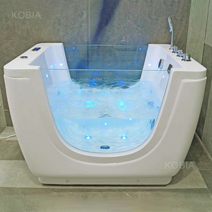 Baby spa center CE certificate ozone thermostatic toddler bathtub whirlpool massage spa baby hot tub