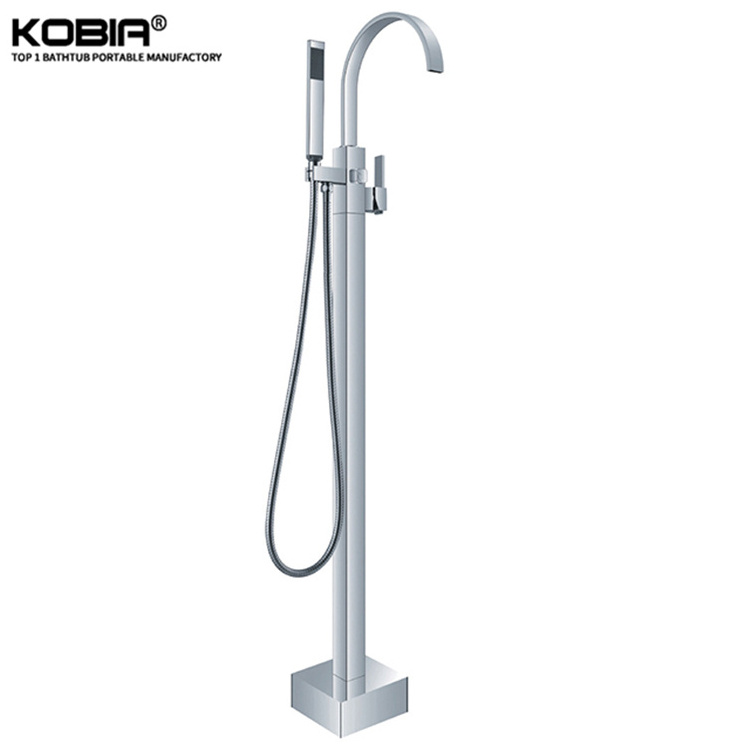 UPC freestanding bathroom shower mixer floor mounted bathtub faucet