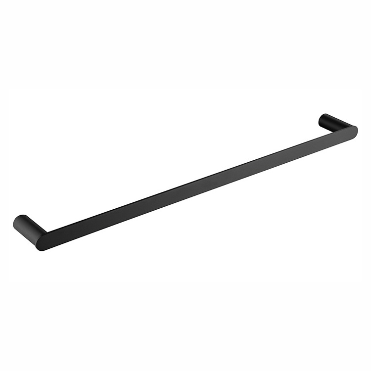 304 stainless steel good quality towel rail matt black single towel bar