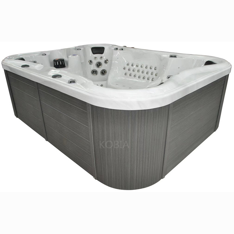 Bathtub wholesale 8 person hot tub above ground bubble massage outdoor hot spa tub