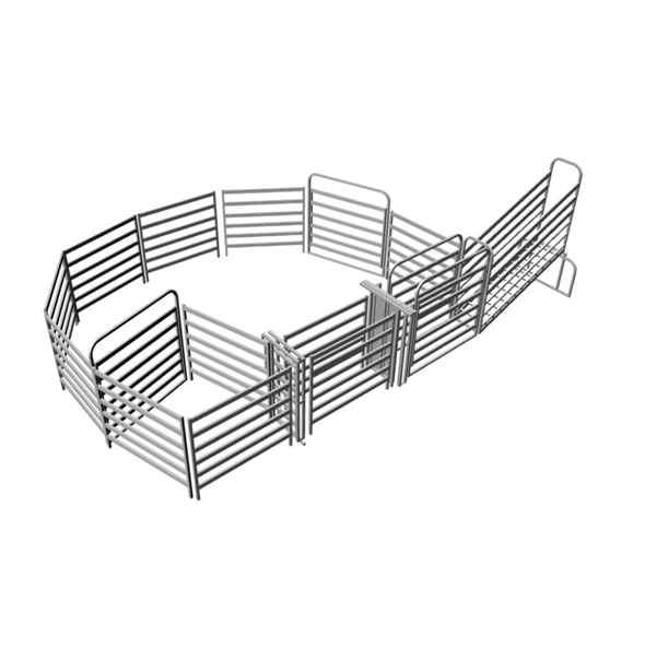 Goat Farm Animal Gate Fence / Sheep Horse Stable Livestock Panels / Galvanized Used Cattle Corral Fencing