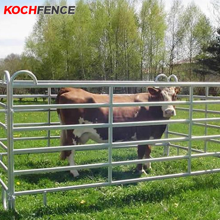 Goat Farm Animal Gate Fence / Sheep Horse Stable Livestock Panels / Galvanized Used Cattle Corral Fencing