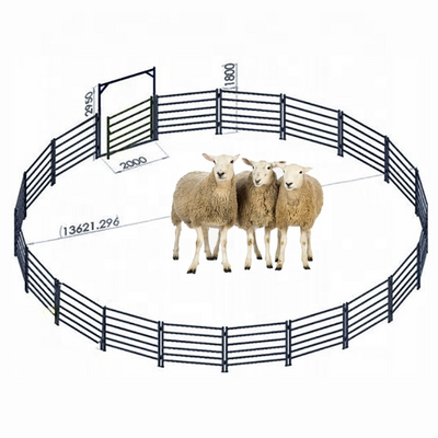 Farm Livestock Animal Cheap Cow Rail Fence / Metal Fence Panel Cattle Sheep Cheap Field Yard Horse Goat Sheep Corral Farm Fence