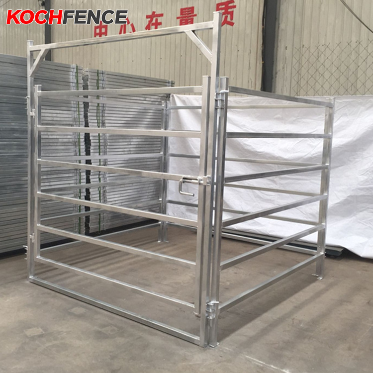 Farm Livestock Animal Cheap Cow Rail Fence / Metal Fence Panel Cattle Sheep Cheap Field Yard Horse Goat Sheep Corral Farm Fence