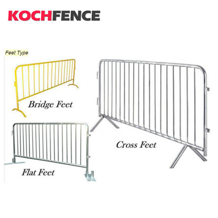 Hot Sale Metal Barrier Crowd Control Obstacle Concert Metal Portable Safety Fence