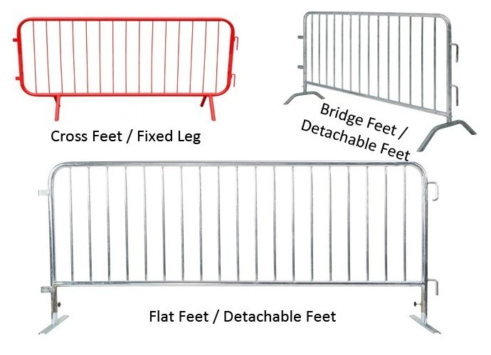 Crowd Control Barricade Hot Dipped Galvanized Mojo Barrier Stage Used Crush Barrier