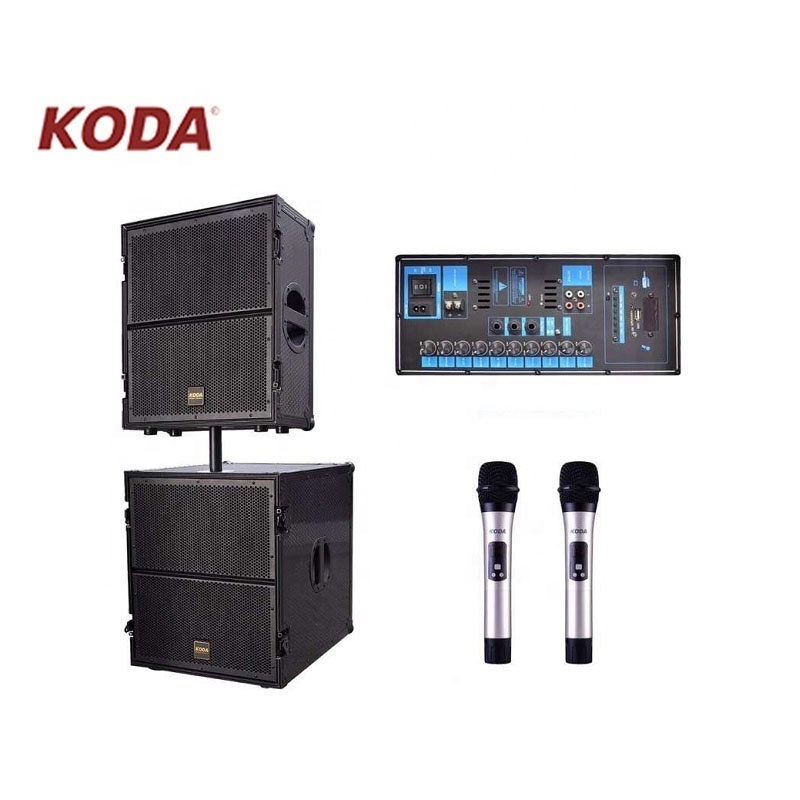 professional amplifier concert stage speaker with wireless microphone