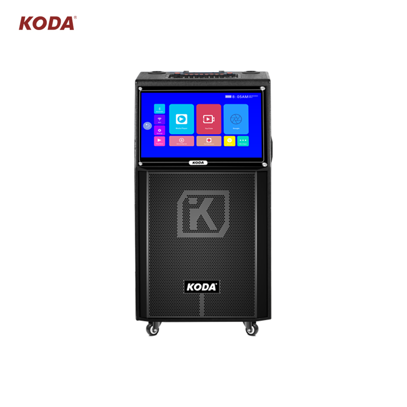 12 Inch Trolley Speaker With Display Screen Touch Screen Portable Trolley Speaker