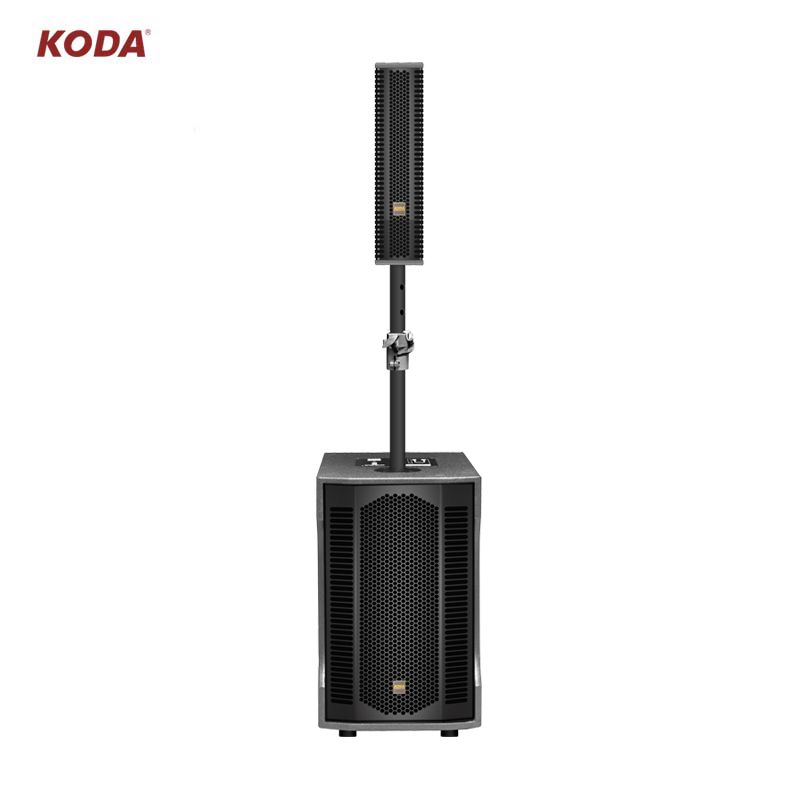 KODA Portable Array Powered Active Speaker System high battery life large subwoofer column tower church speakers