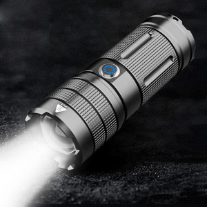 High-end flashlight superbright aluminium alloy dimmable led torches rechargeable flashlights for hunting