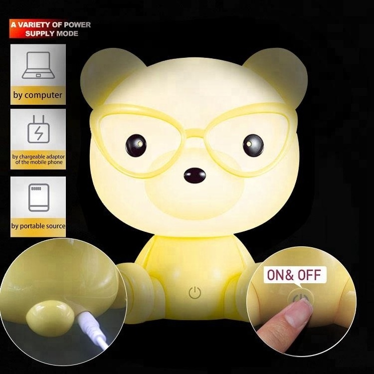 ABS animal night light eye protection reading lamp LED table lamp for children