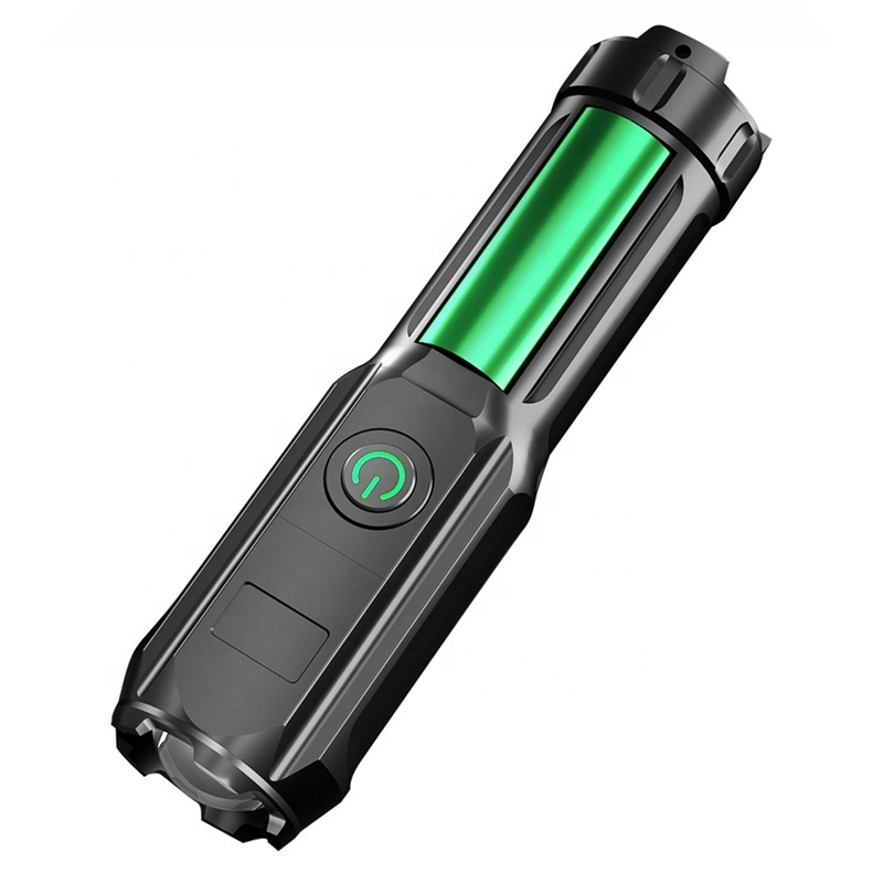 super bright 1000 lumens aluminum led torch light with usb rechargeable slot and  IP65 usb flashlight