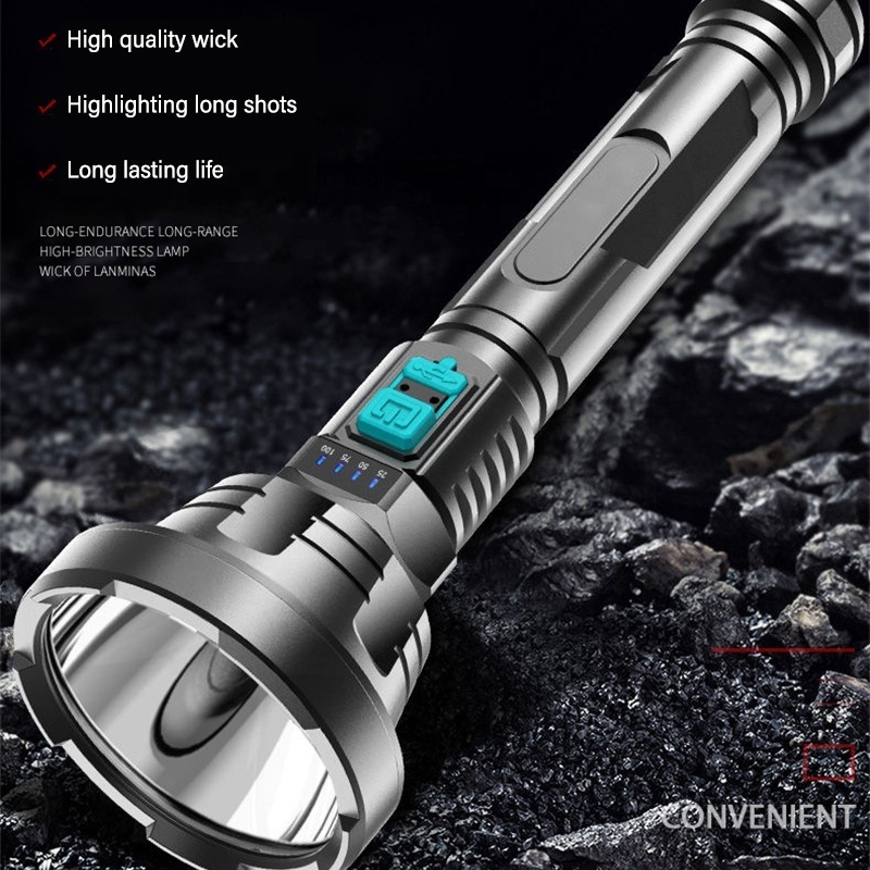 High power super bright torch plastic flashlight 500 lumen flashlight Led torch for outdoor use