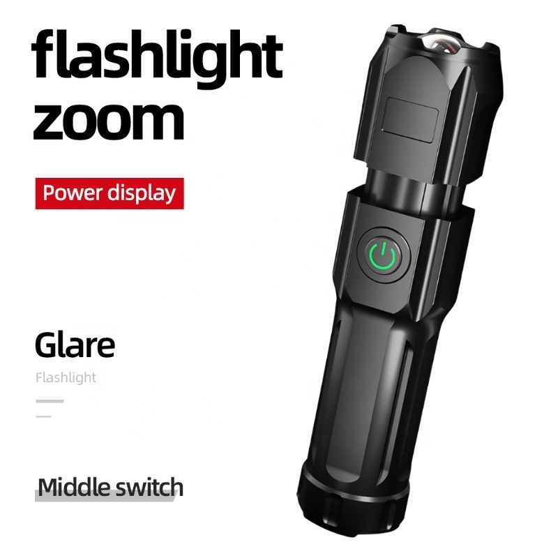 super bright 1000 lumens aluminum led torch light with usb rechargeable slot and  IP65 usb flashlight