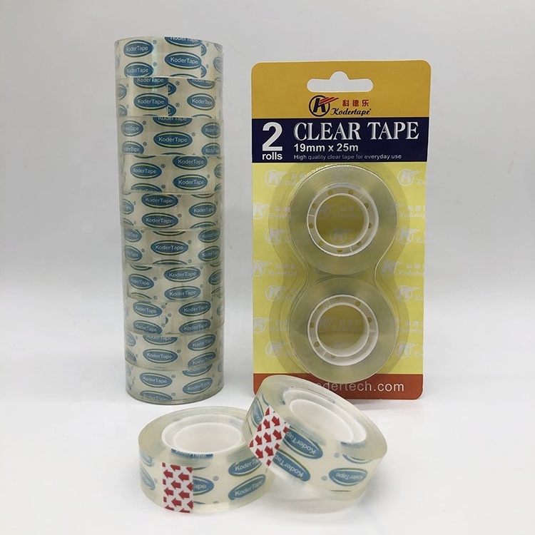 New design self adhesive customer logo super clear  bopp material super clear tape