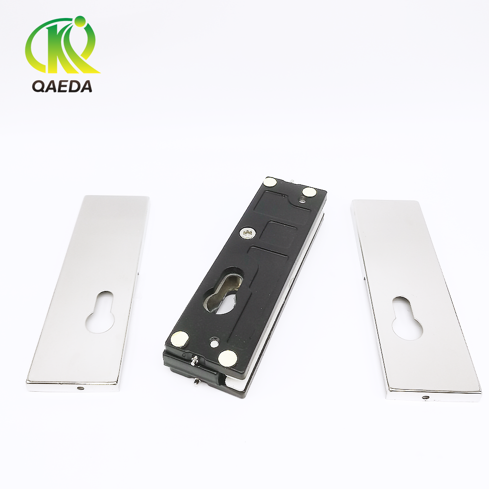 mounted aluminum glass door patch  fitting  glass door lock accessories frameless glass door floor lock