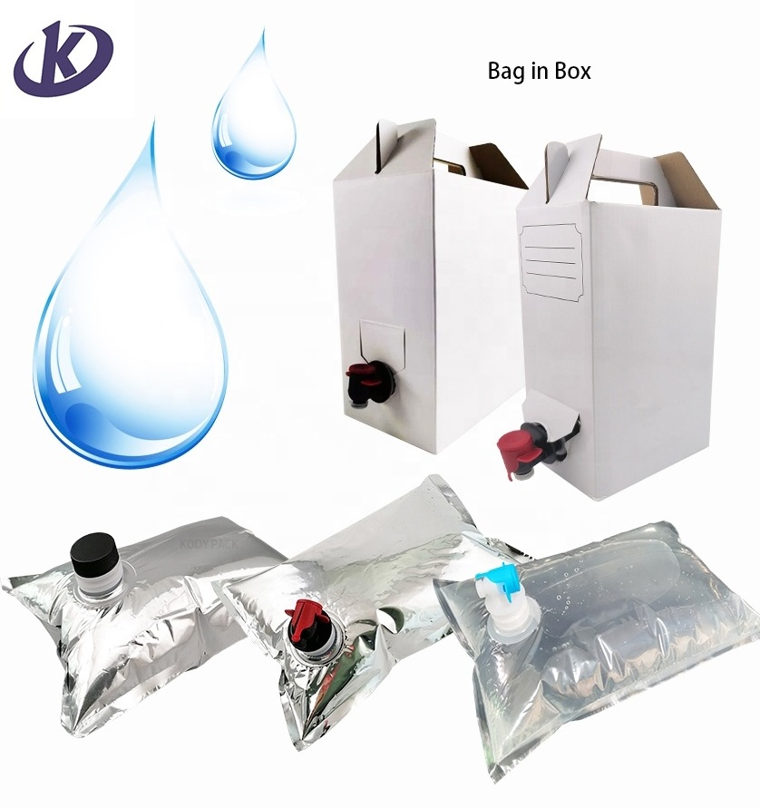 Aluminum plastic bag in box  3L 5L 10L 20L  for drinking water wine juice used BIB bag in box bags with plastic tap valve vitop