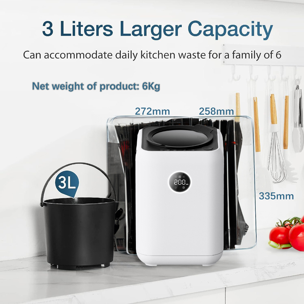 2024 Newest Portable 3 modes 3L kitchen Food Cycler Garbage food waste crusher machine processor Household Food Waste Disposer