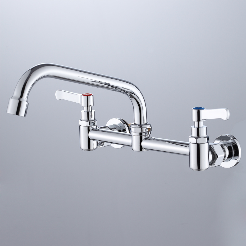 Modern 360 degrees Sink Water Mixer Tap Brushed Silver Pull Down Flexible Kitchen Faucet