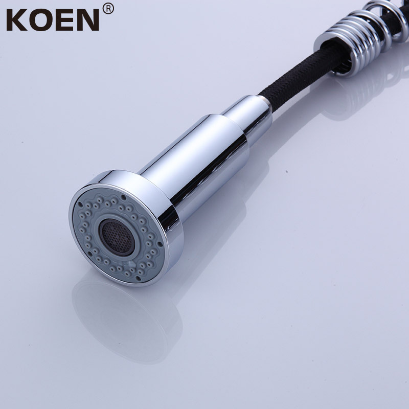 KOEN Spring Style Taps Long Pull Out  Brass Body Kitchen Faucet