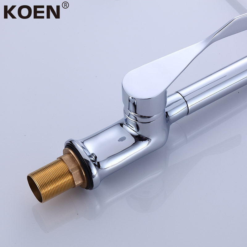 KOEN Spring Style Taps Long Pull Out  Brass Body Kitchen Faucet