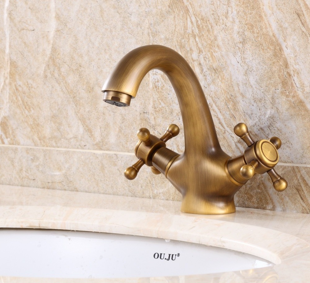 Bronzed Brass Bathroom Basin Mixer Faucet Tap Sanitary Supplier