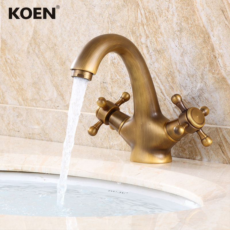 Bronzed Brass Bathroom Basin Mixer Faucet Tap Sanitary Supplier