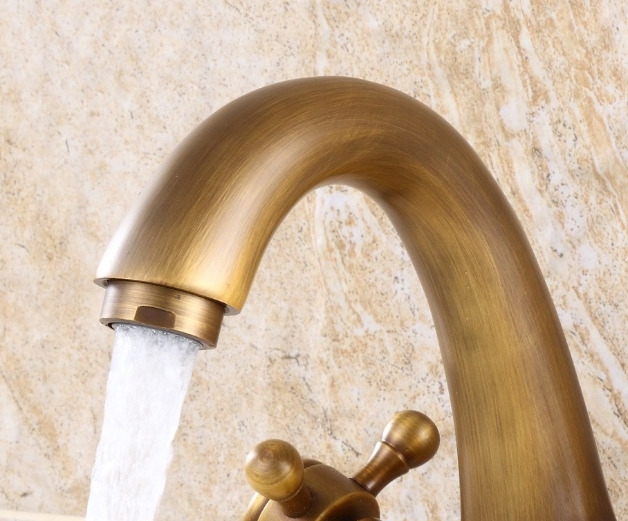 Bronzed Brass Bathroom Basin Mixer Faucet Tap Sanitary Supplier