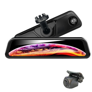 10 Inch Full Screen Driving Safety Car Dash Camera With Night Vision Recording Dual Lens Mirror Car Accessory DVR