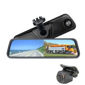 9.66 Inch Full Screen Streaming Rearview Mirror Car DVR Dual 1080P Camera car radio auto electronics car Dash camera