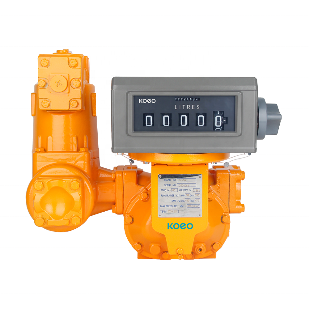 0.2% High Accuracy Fuel Diesel Mechanical Flow meter for Diesel Measurement With Counter 4-digit Flow Meters