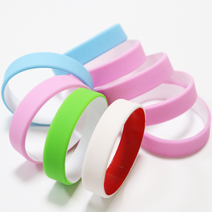 Kofei Custom Dual Layer Silicone Band,2 Layer Silicone Band Wristband,Two Color Silicone Band