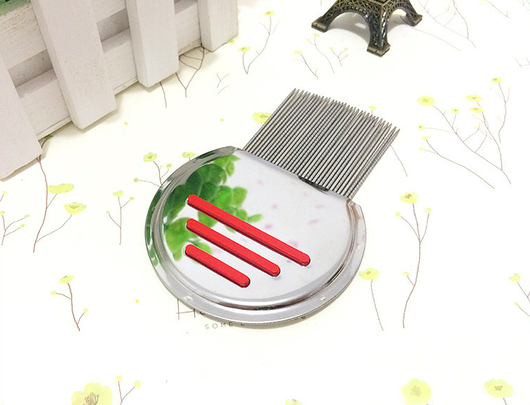 Manufacturer Stainless Steel Lice Comb Child Human Pet Hair Cleaning Metal Anti Lice Comb For Remove Lice Nit Flea Eggs