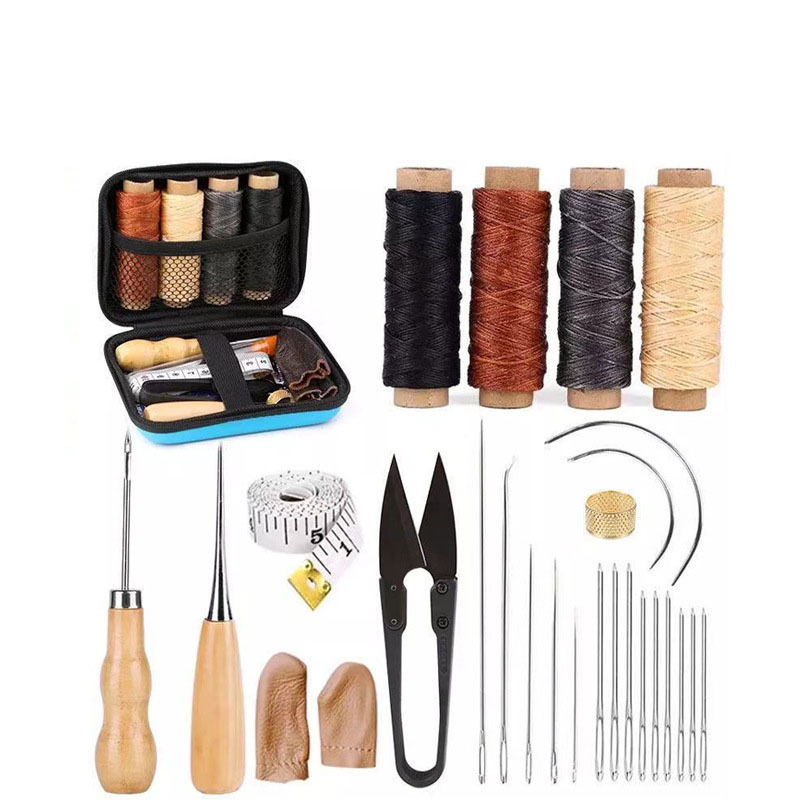 DIY Leather Craft Stitching Tool Set Sewing Punch Leather Craft Tools Kits Leather Working Tool Set