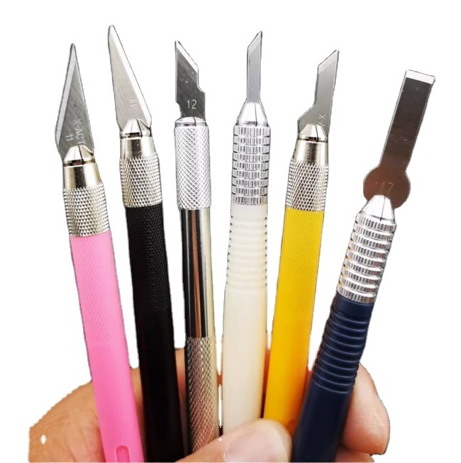 Factory Selling Precision Carving Art Knife Hobby Knife Engraving Craft Knife With Various Mini Blades