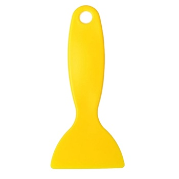 Small Yellow Plastic Scrapers Car Wrapping and Glass Cleaning  Mini Plastic Scraper Window Squeegee Installation Tools