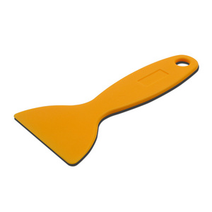 Small Yellow Plastic Scrapers Car Wrapping and Glass Cleaning  Mini Plastic Scraper Window Squeegee Installation Tools