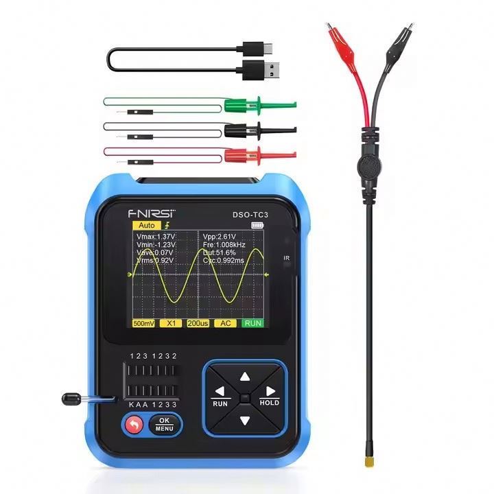 DSO-TC3 Digital Oscilloscope Dual Channel 100mhz Bandwidth Handheld Economical Oscilloscope