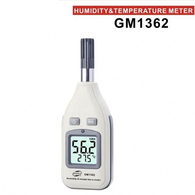 Psychrometer Thermo Hygrometer Moisture Meter Digital Temperature and Humidity Meter with Dew Point Wet Temperature tester