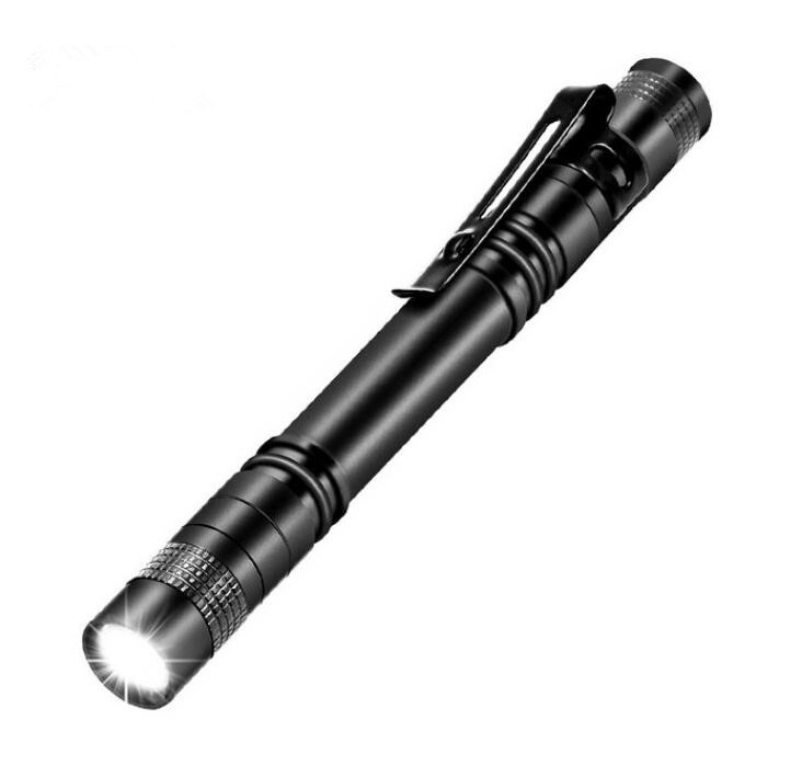 Portable Mini Flashlight 1000 Lumens Waterproof Outdoor Battery Small Pen Light Dentist Hand Bright Pocket Flashlight Clip