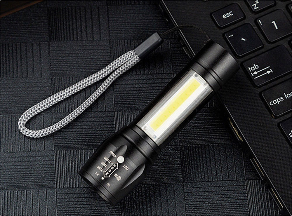 Ultra Bright Mini Led Cob Flashlight Zoomable Portable Usb Rechargeable Outdoor Camping Fishing Tactical Small Flashlight