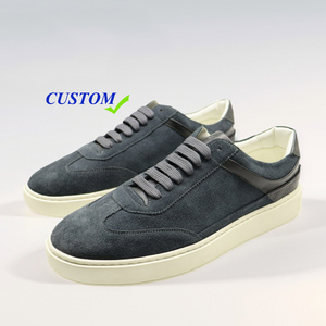 custom shoes manufactures suede genuine leather sport sneakers walking style casual shoes men