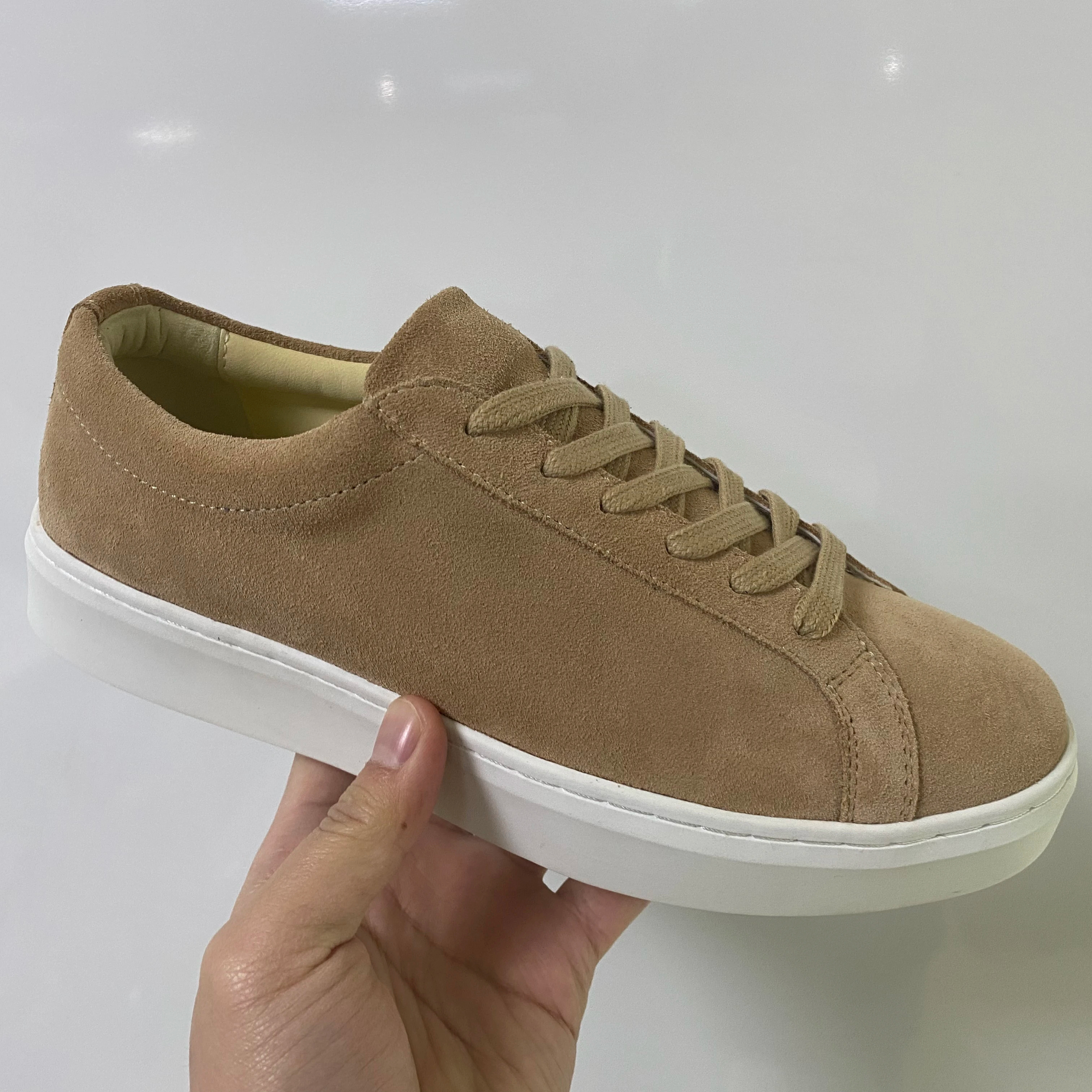 Customized Big Size Men's Leather Shoes Genuine Leather Men Casual  Shoes Suede Cow Leather Men Shoes